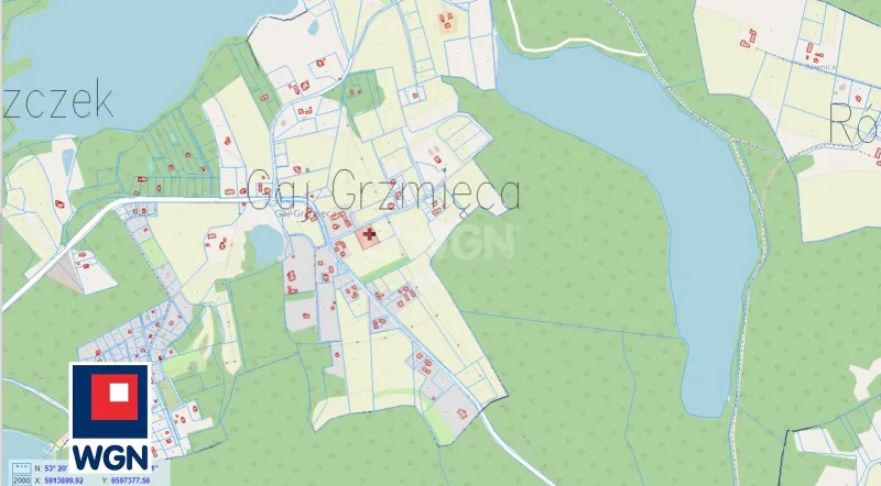 Grunt budowlany jednorodzinny na  sprzedaż Gaj Grzmięca - Działka budowlana na Pojezierzu Brodnickim